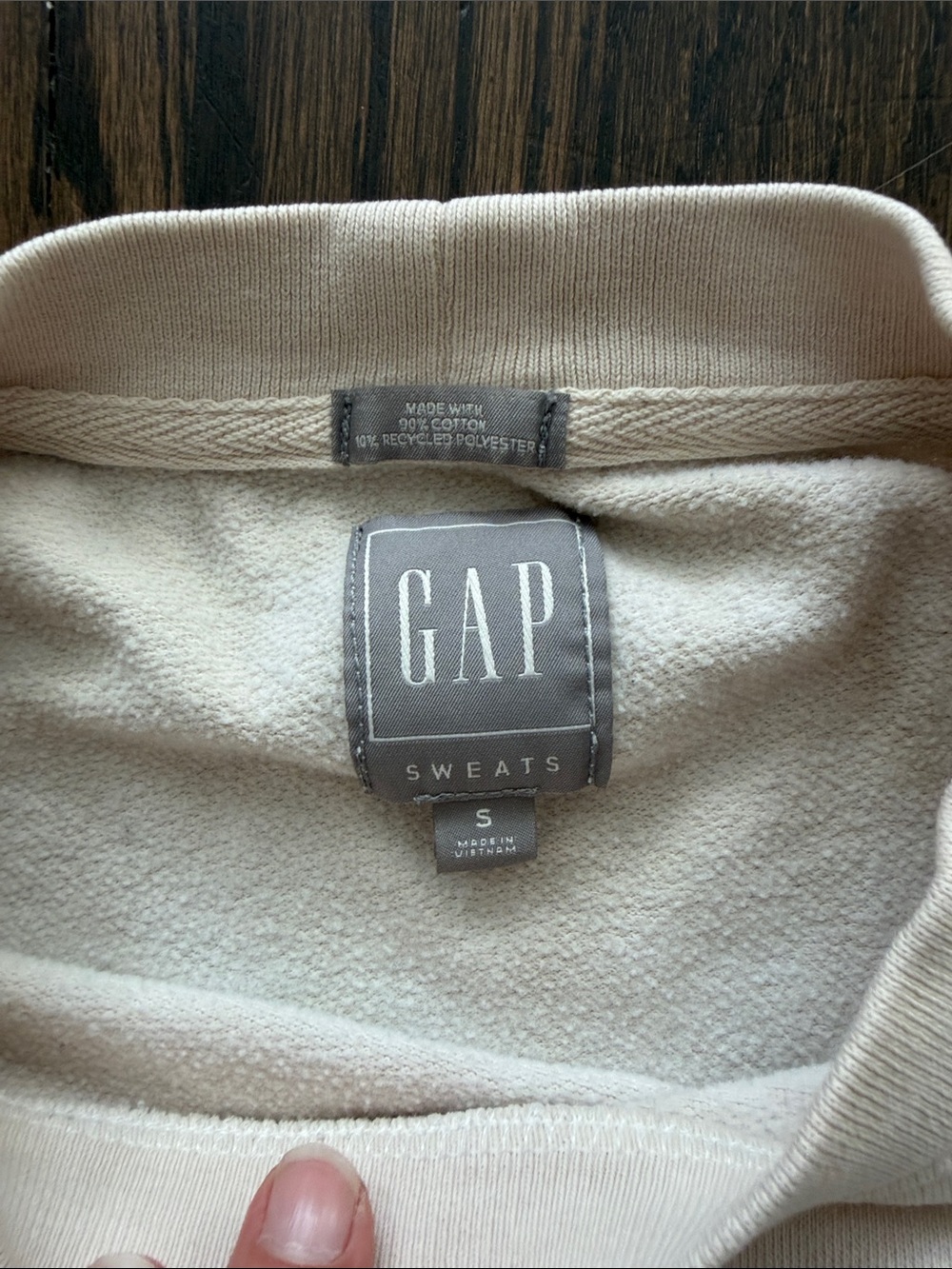 GAP Cream Marbled Pullover Sweatshirt and Jogger Set - Picture 4 of 8